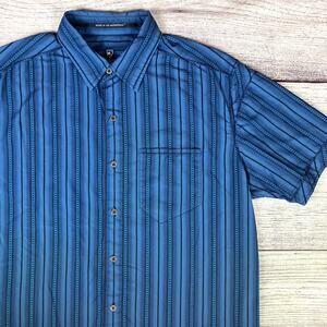 Kuhl Born In The Mountains Striped Button Up Short Sleeve Shirt